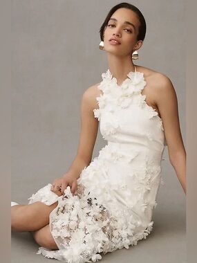 Helsi
Camilla Halter 3D Floral Midi Dress Anthropologie BHLDN